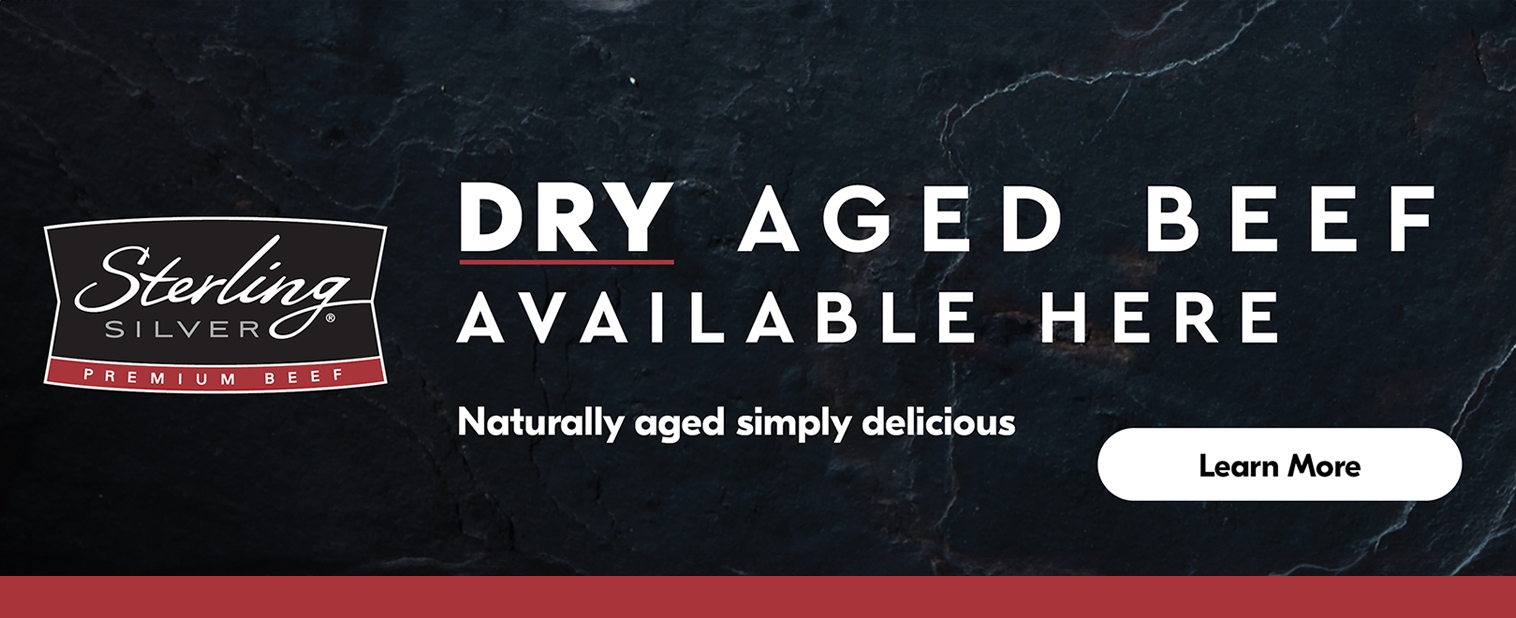 Dry aged beef available here